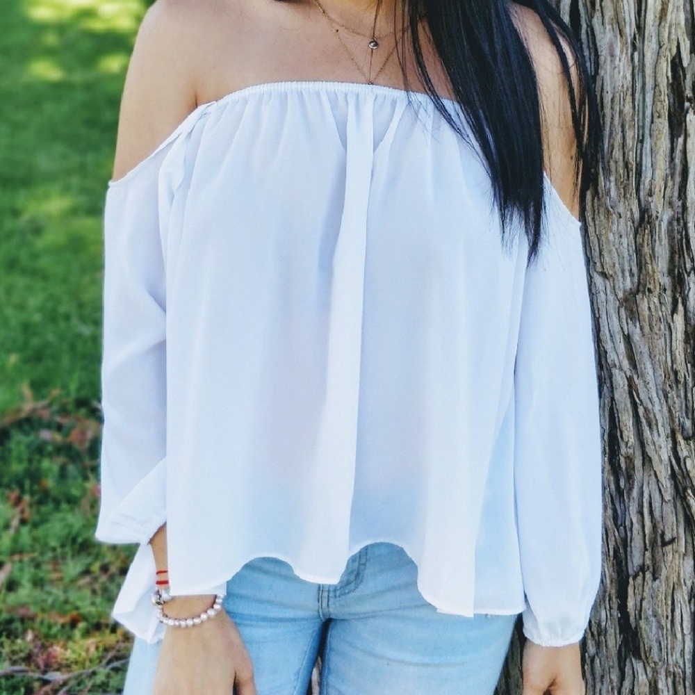 Off the shoulder blouse
